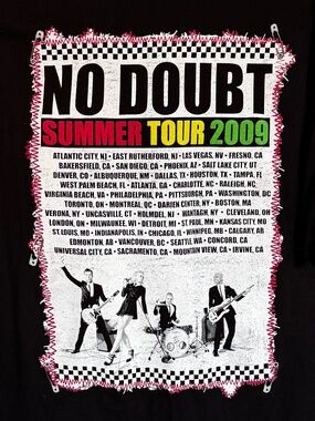 2009 No Doubt tour t shirt